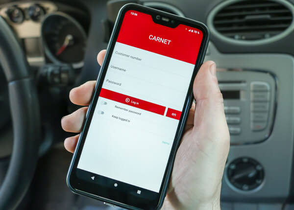 Carnet OBD - Login to application